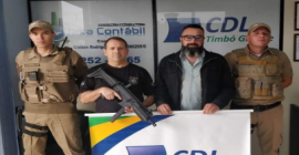 Polícia Civil de Timbó Grande compra Submetralhadora Taurus SMT.40