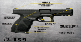 Taurus lança arma com dupla trava para uso policial e militar; ações sobem