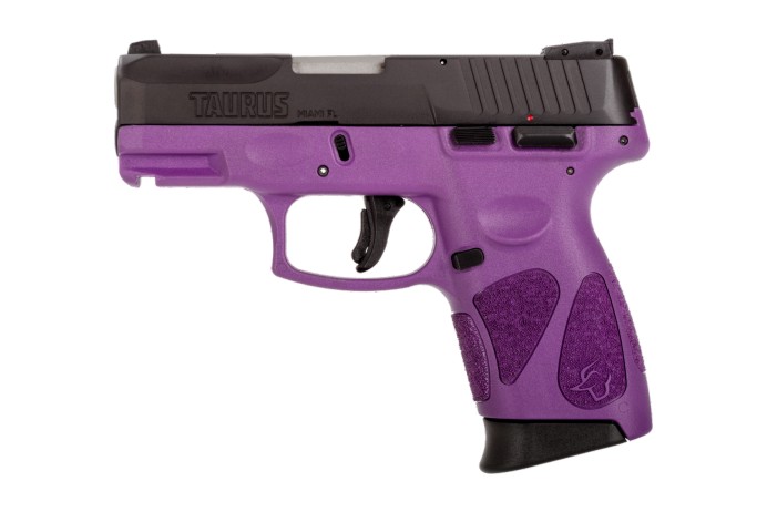 purple 9mm handgun